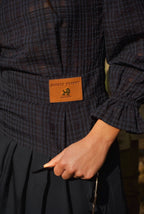 PLAID BLOUSE