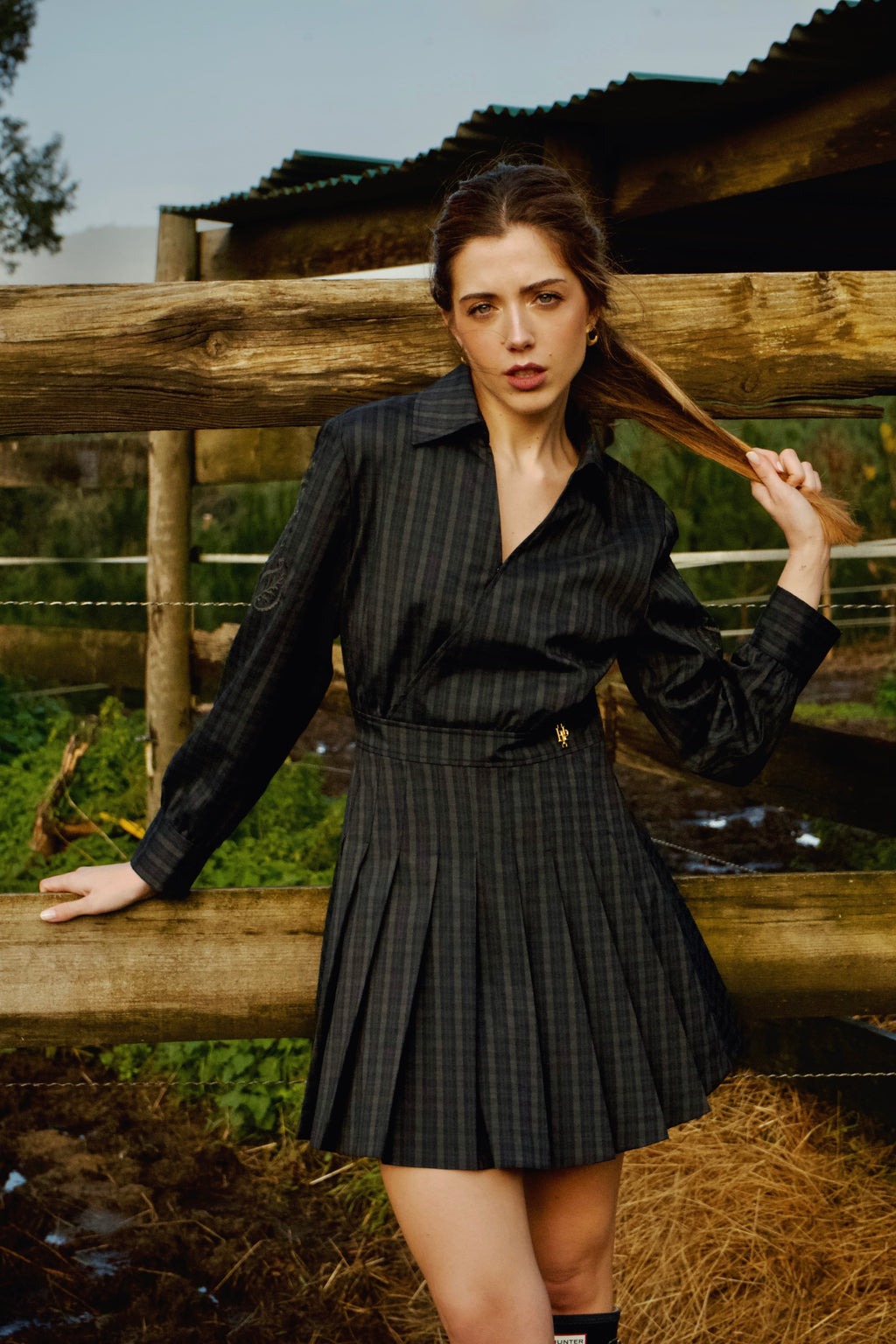 VESTIDO ESTAMPADO DE CUADROS