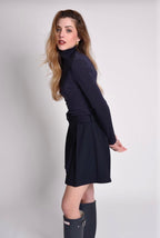 VESTIDO TEJIDOS COMBINADOS