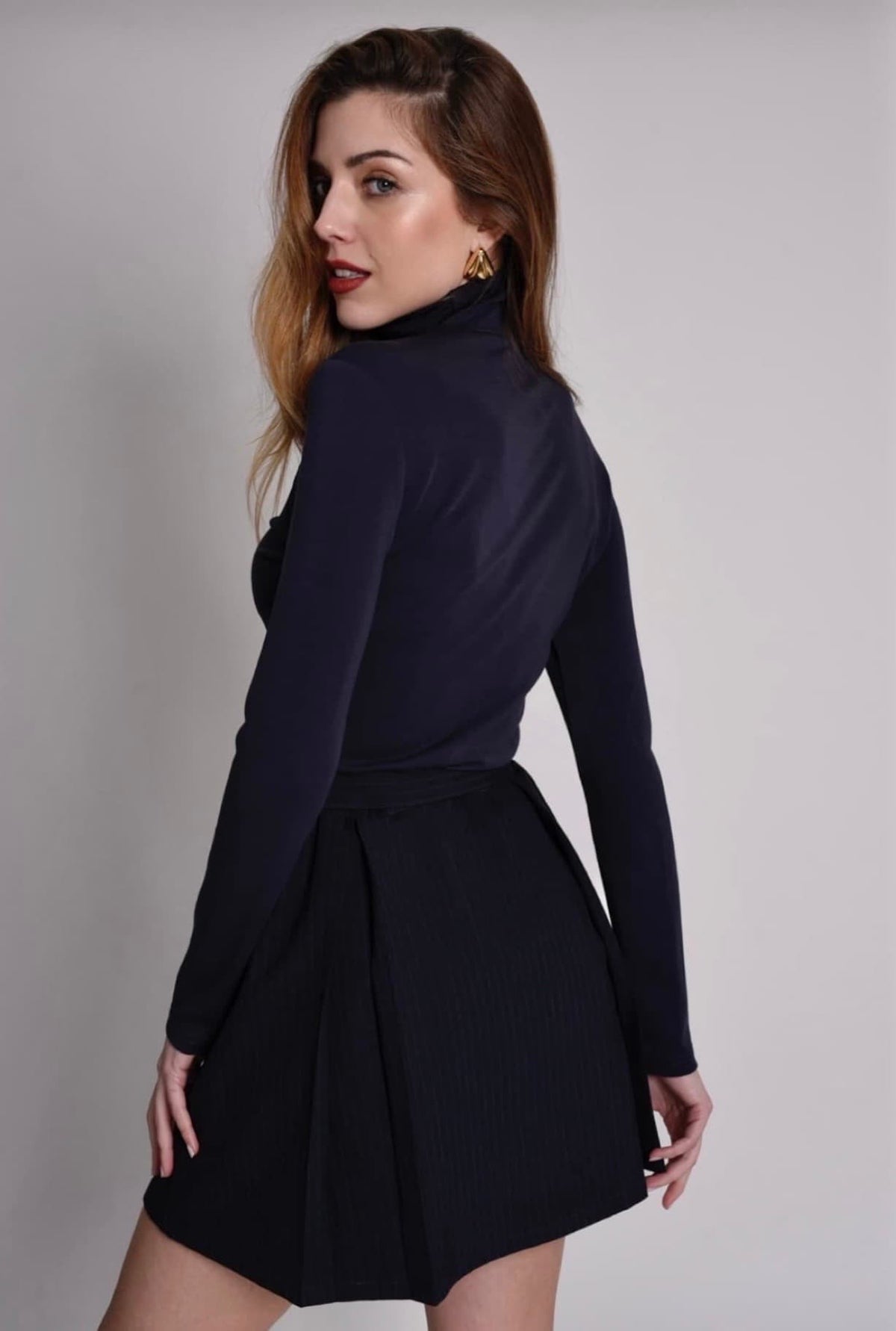 VESTIDO TEJIDOS COMBINADOS