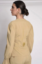 BLUSA CON CINTURÓN
