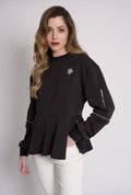 SUDADERA CUELLO REDONDO PUNTO ROMA