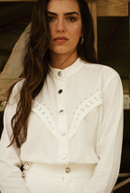 CAMISA BLANCA CUELLO MAO