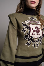 JERSEY HOMBRERAS ESCUDO CAQUI