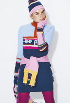 VESTIDO COLOR BLOCK MARINO