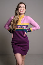 VESTIDO COLOR BLOCK ROSA