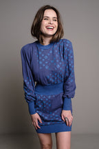 VESTIDO MONOGRAMA AZUL