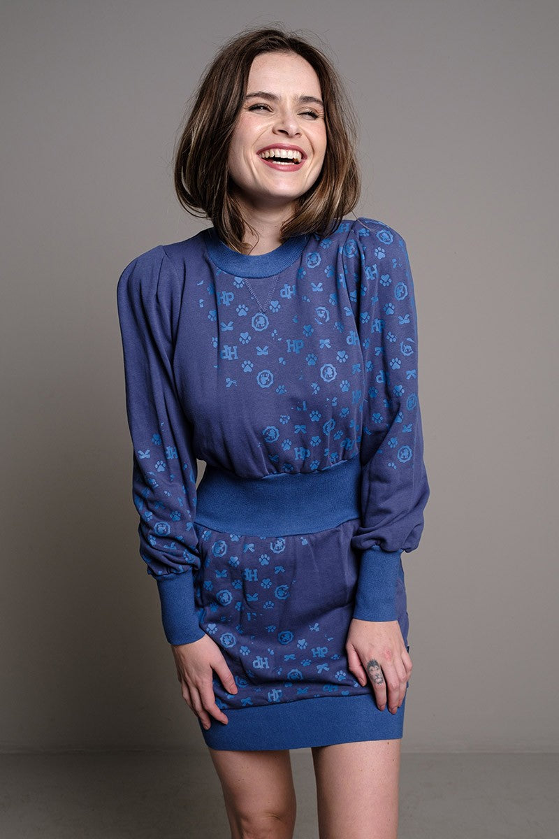 VESTIDO MONOGRAMA AZUL