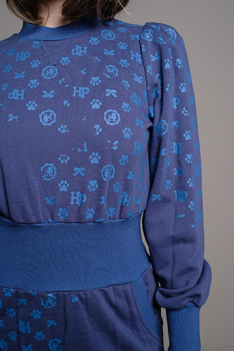 VESTIDO MONOGRAMA AZUL