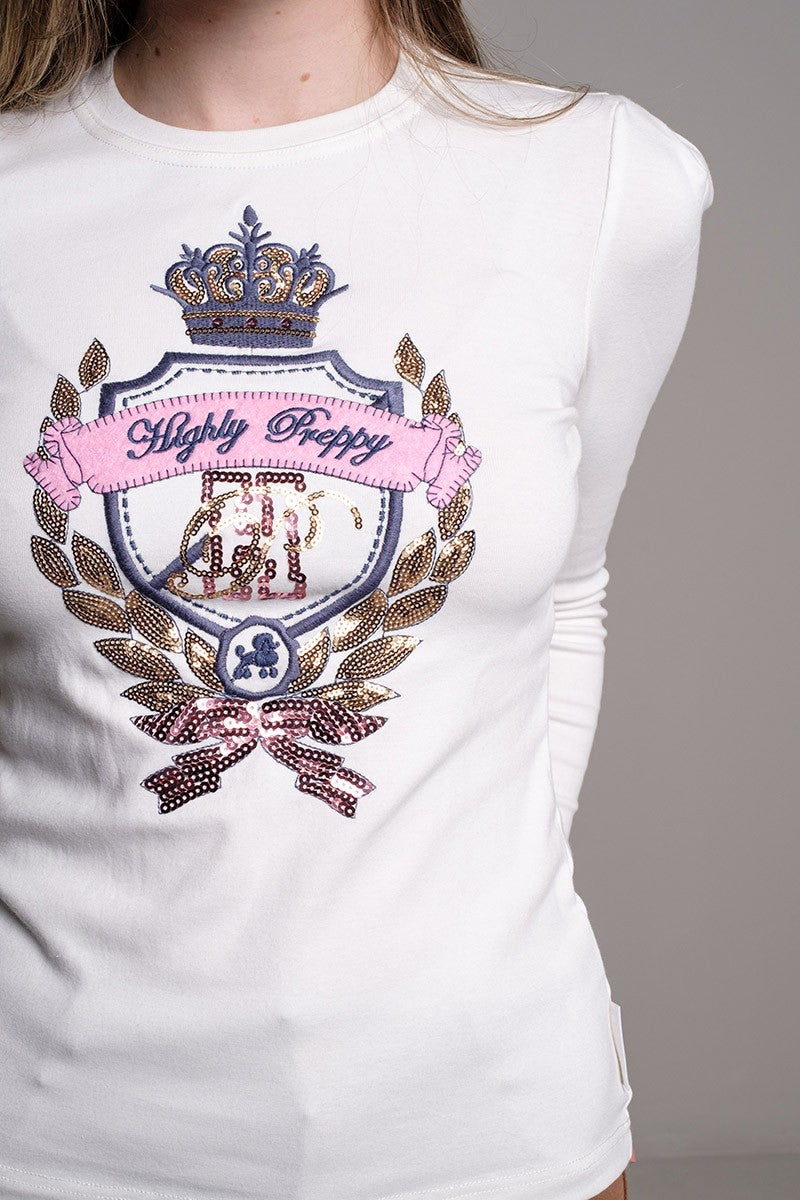 CAMISETA BÁSICA ESCUDO CRUDO