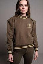 KHAKI UNIVERSITY SWEATSHIRT