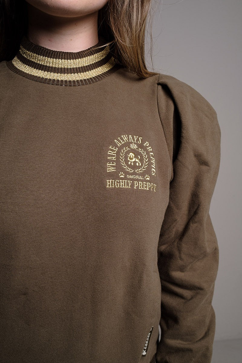KHAKI UNIVERSITY SWEATSHIRT