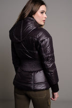 PARKA CINTURA ELÁSTICA CORTA NEGRO