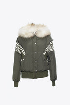 KHAKI HP STRIPED PARKA