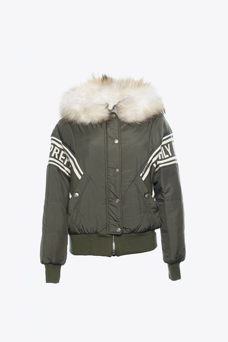 KHAKI HP STRIPED PARKA