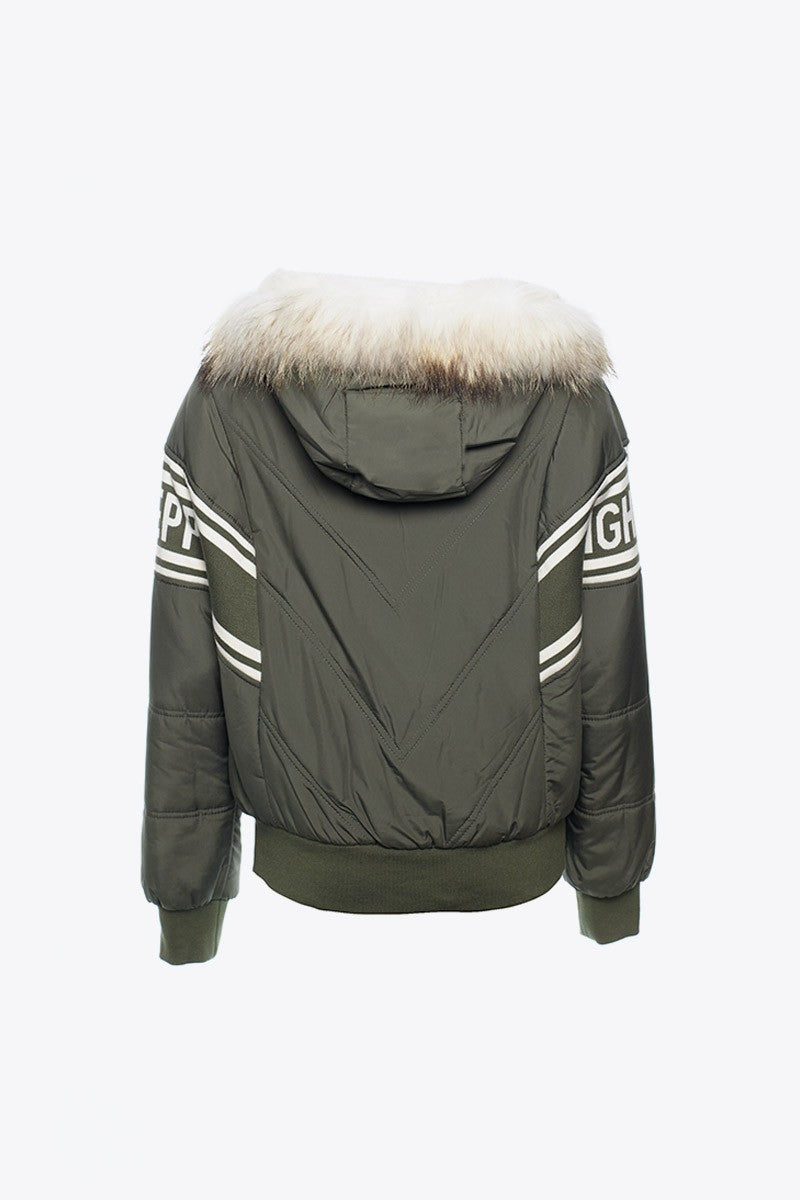 KHAKI HP STRIPED PARKA