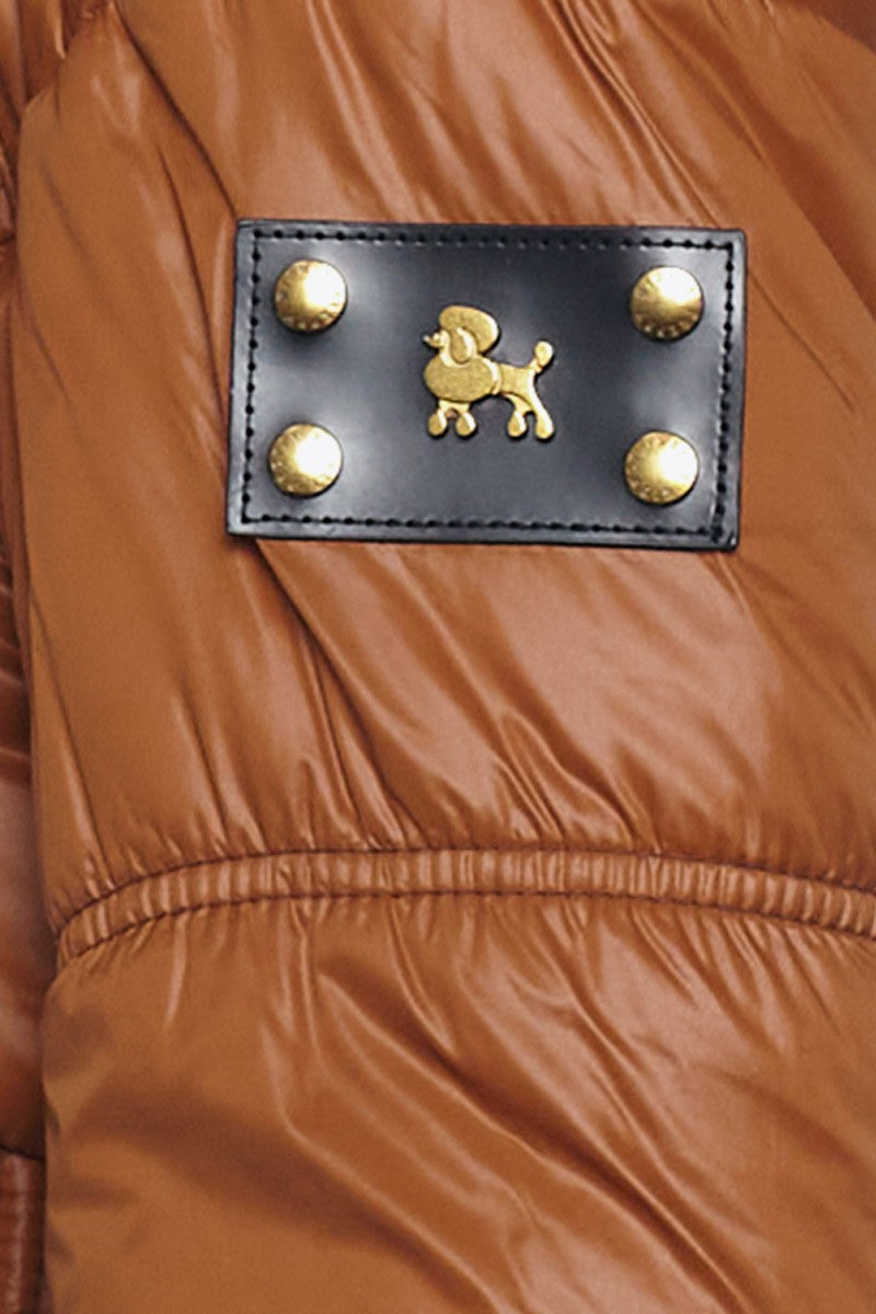 PARKA LARGA CINTURA ELÁSTICA CAMEL