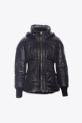 PARKA CINTURA ELÁSTICA CORTA NEGRO