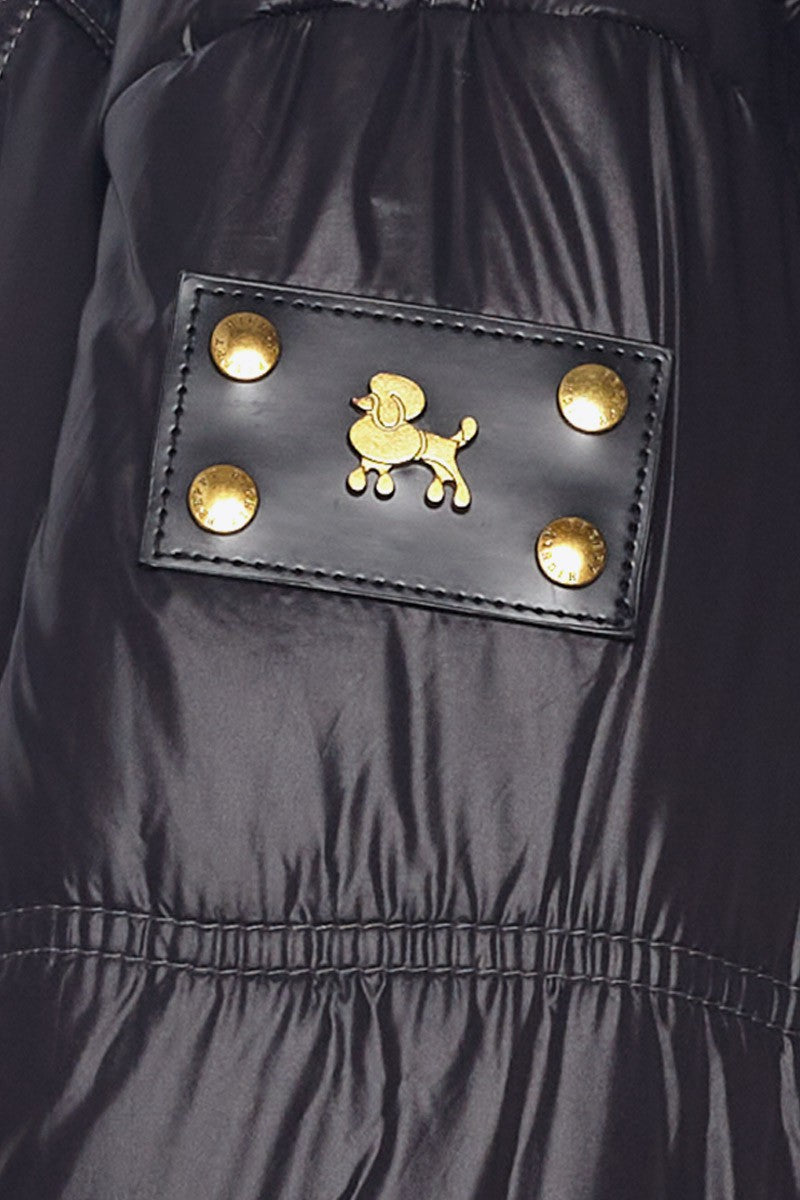 PARKA CINTURA ELÁSTICA CORTA NEGRO