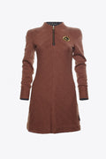 VESTIDO PUNTO ESCUDO CAQUI