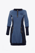 VESTIDO ACOLCHADO UNIVERSITY AZUL