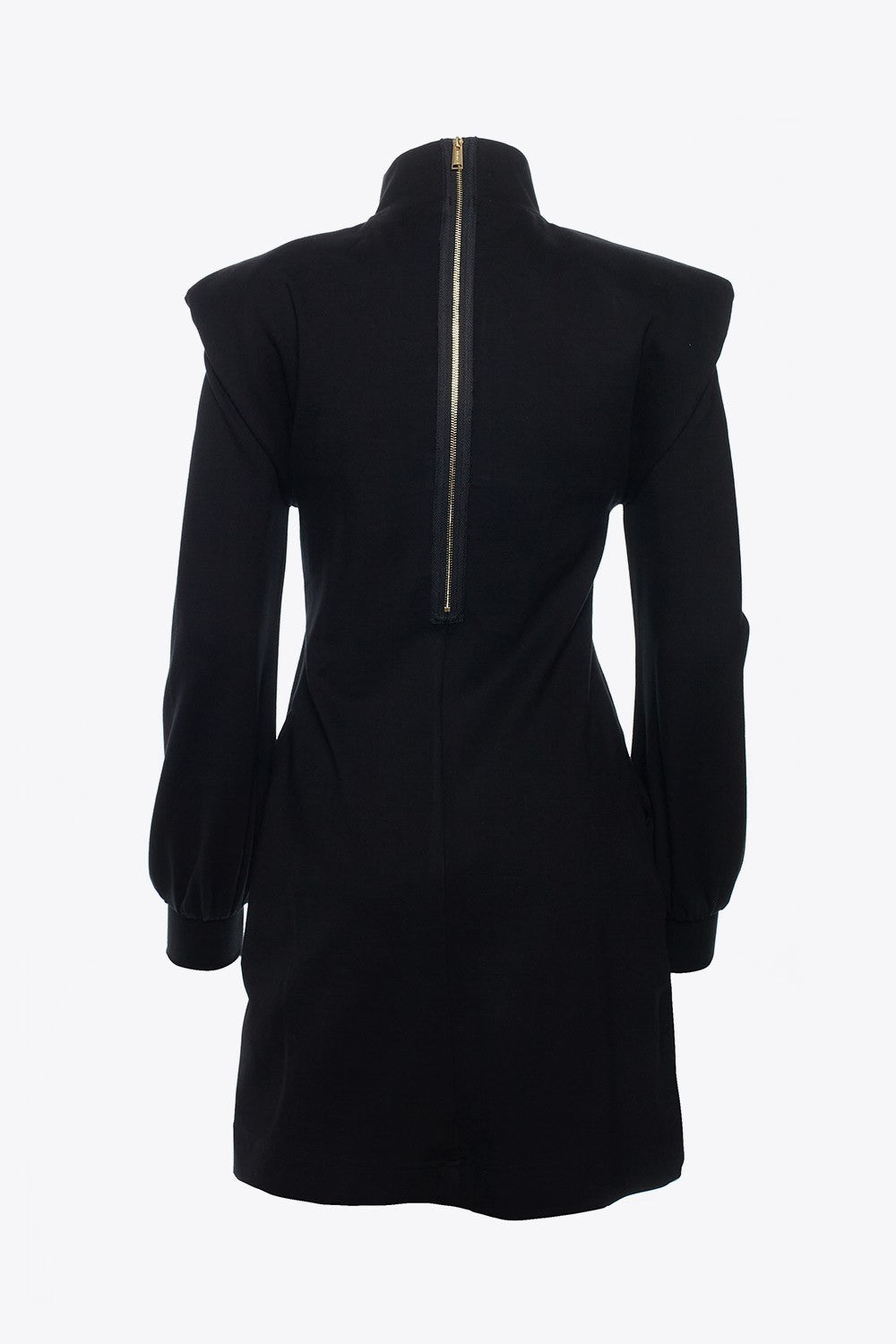 VESTIDO HOMBRERAS ESCUDO NEGRO