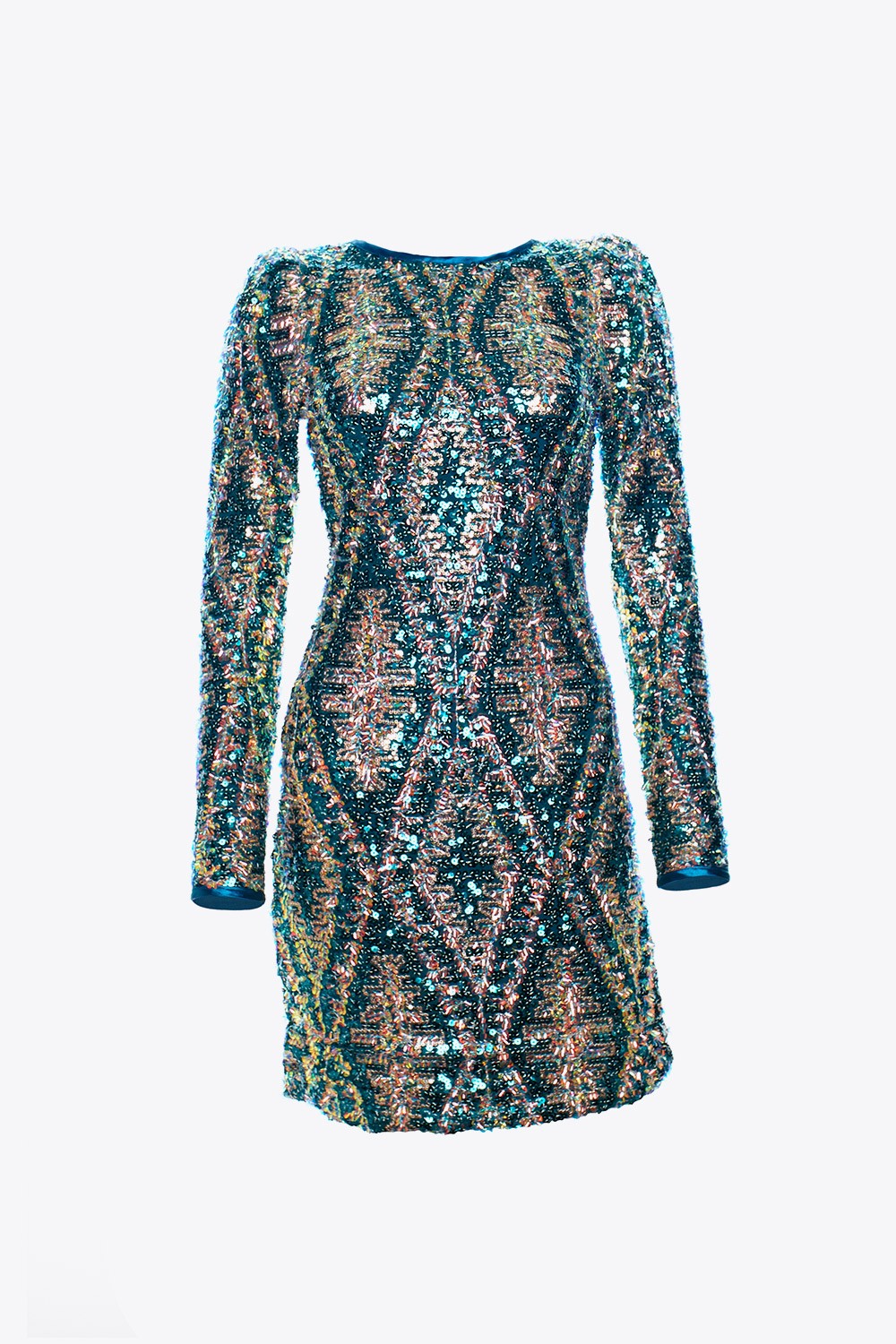 VESTIDO LENTEJUELAS VERDE