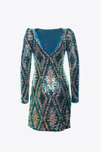 VESTIDO LENTEJUELAS VERDE