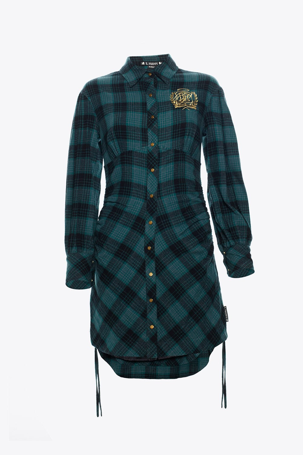 GREEN UNIVERSITY PLAID DRESS