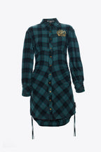 GREEN UNIVERSITY PLAID DRESS