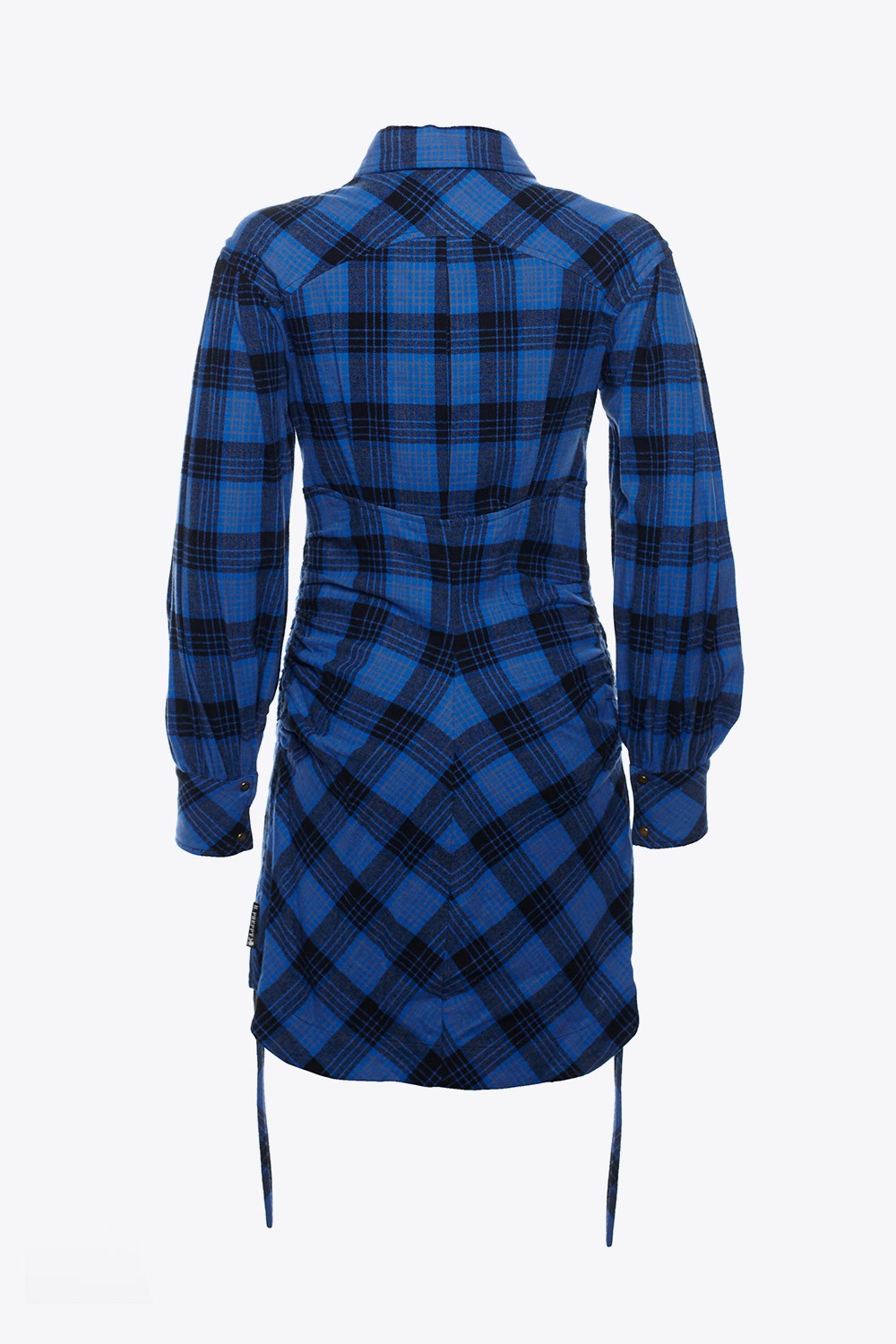 BLUE UNIVERSITY PLAID DRESS