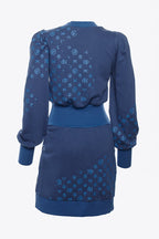 VESTIDO MONOGRAMA AZUL