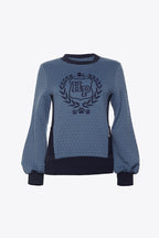 SUDADERA ACOLCHADA ESCUDO AZUL