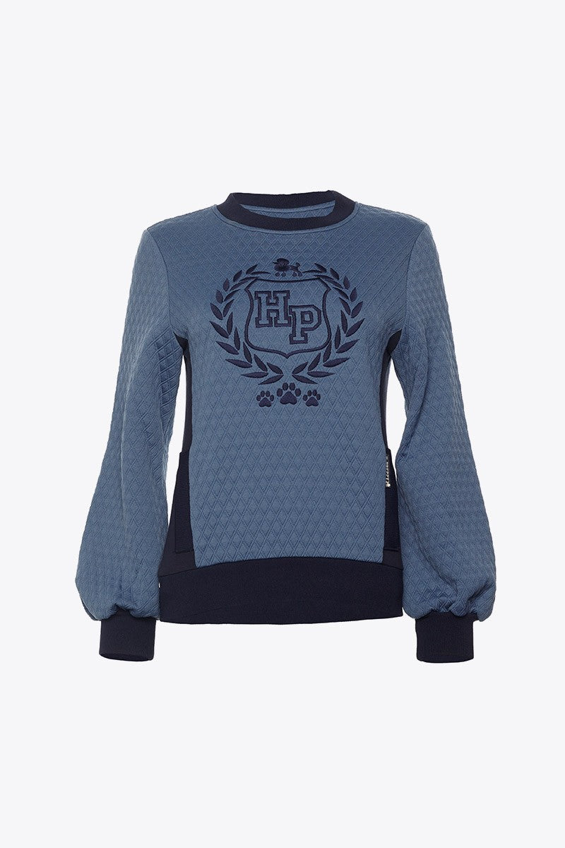 SUDADERA ACOLCHADA ESCUDO AZUL