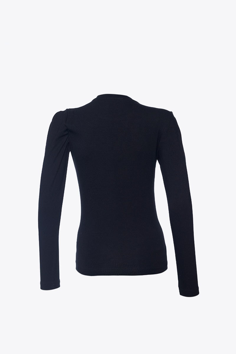 CAMISETA BÁSICA ESCUDO NEGRO