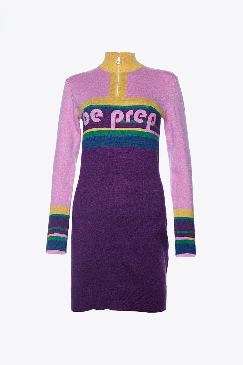 VESTIDO COLOR BLOCK ROSA