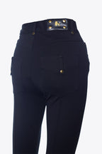 BLACK 5-POCKET PANTS