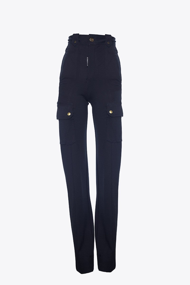 PANTALÓN BOLSILLOS LATERALES NEGRO