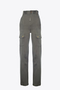 PANTALÓN BOLSILLOS LATERALES CAQUI