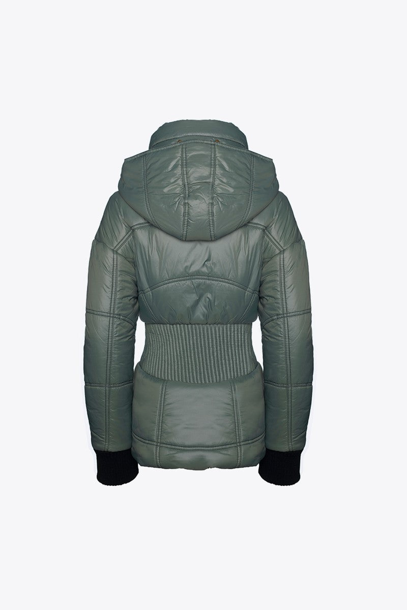PARKA CINTURA ELÁSTICA CORTA CAQUI CLARO