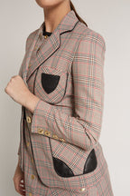 BLAZER CUADRO ROSA
