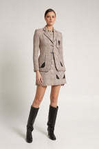 BLAZER CUADRO ROSA
