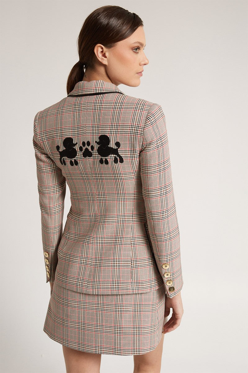 BLAZER CUADRO ROSA