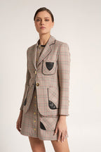 BLAZER CUADRO ROSA