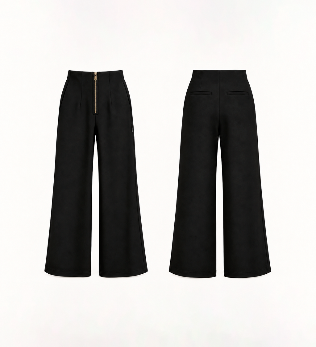 PANTALÓN WIDE LEG PUNTO ROMA