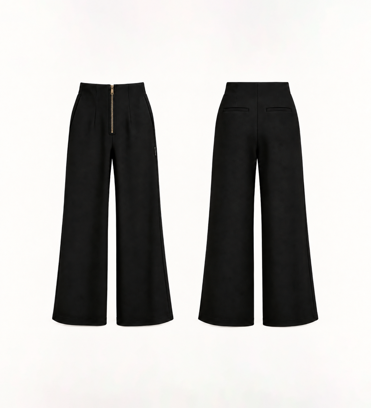 PONTE ROMA WIDE LEG TROUSERS
